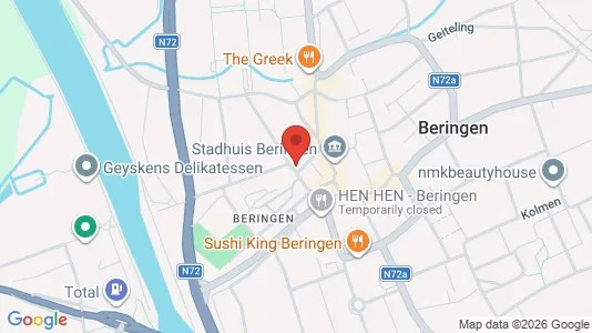 Apartments for rent i Beringen - kort over placeringen