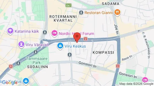 Apartments for rent i Tallinn Kesklinna - kort over placeringen
