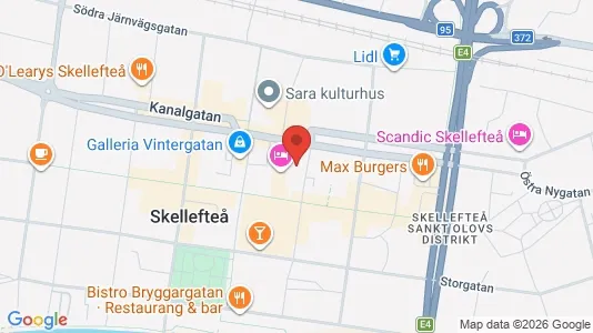 Apartments for rent i Skellefteå - kort over placeringen