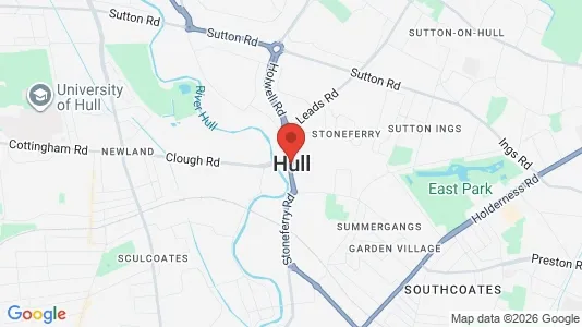 Apartments for rent i Hull - North Humberside - kort over placeringen