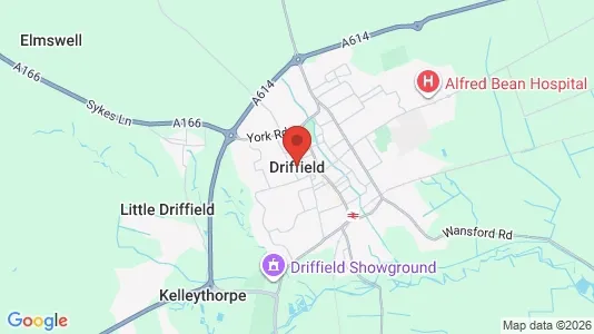 Apartments for rent i Driffield - North Humberside - kort over placeringen