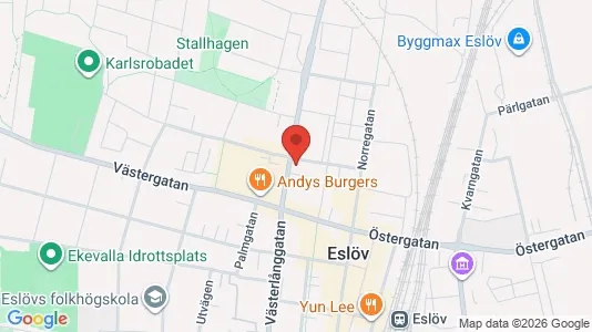 Apartments for rent i Eslöv - kort over placeringen