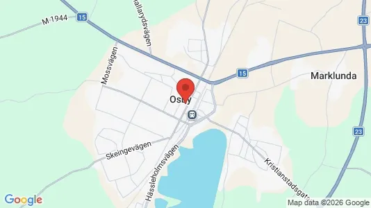Houses for rent i Osby - kort over placeringen