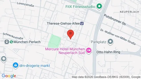 Apartments for rent i Munich Ramersdorf-Perlach - kort over placeringen