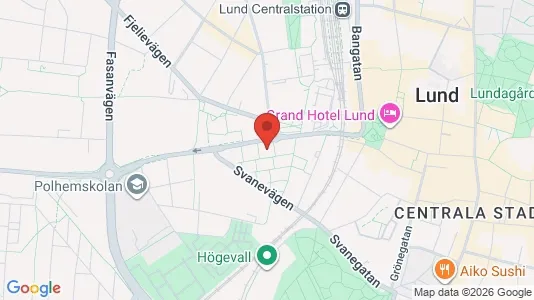 Apartments for rent i Lund - kort over placeringen
