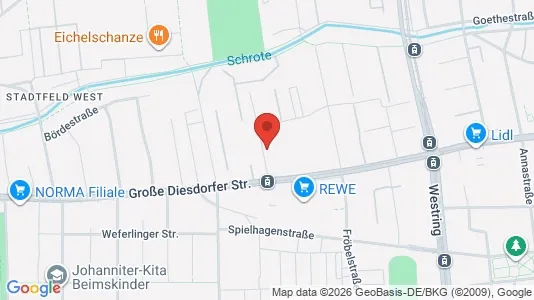 Apartments for rent i Magdeburg - kort over placeringen