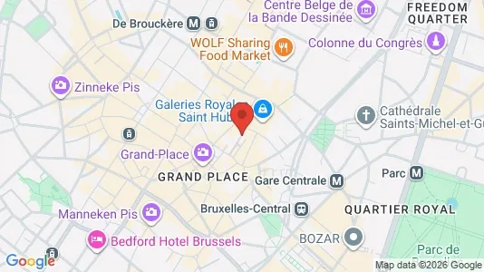 Apartments for rent i Stad Brussel - kort over placeringen