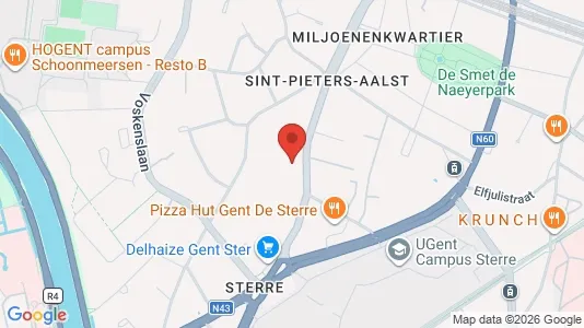 Apartments for rent i Stad Gent - kort over placeringen