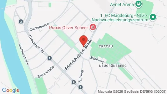 Apartments for rent i Magdeburg - kort over placeringen