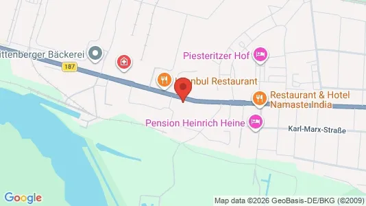 Apartments for rent i Wittenberg - kort over placeringen