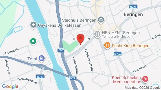 Apartments for rent i Beringen - kort over placeringen