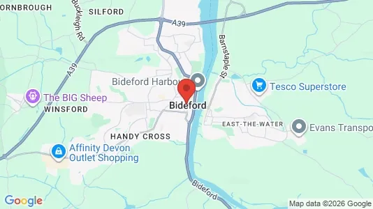 Apartments for rent i Bideford - Devon - kort over placeringen