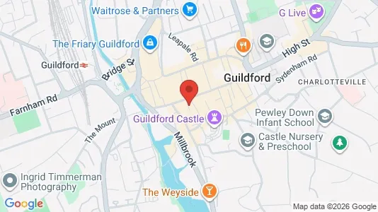 Apartments for rent i Guildford - Surrey - kort over placeringen
