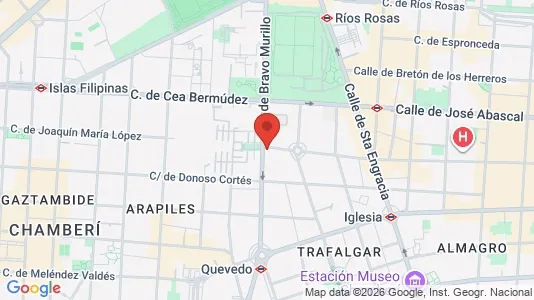 Apartments for rent i Madrid Chamberí - kort over placeringen