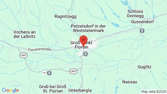 Apartments for rent i Groß Sankt Florian - kort over placeringen