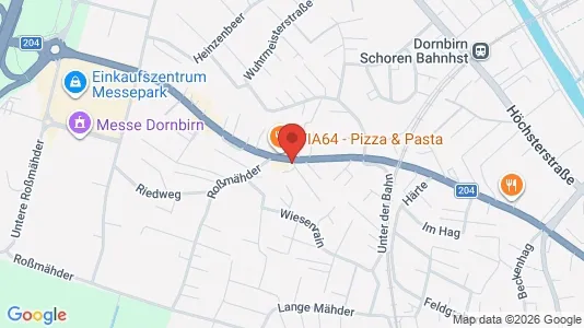 Apartments for rent i Dornbirn - kort over placeringen