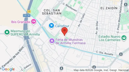 Apartments for rent i Granada - kort over placeringen