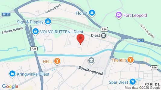 Apartments for rent i Diest - kort over placeringen
