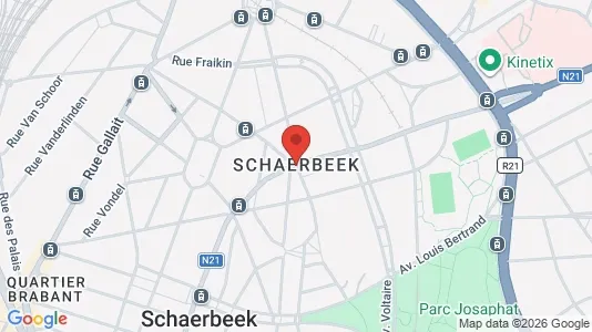 Apartments for rent i Brussels Schaarbeek - kort over placeringen