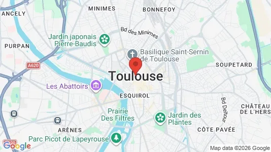 Houses for rent i Toulouse - kort over placeringen