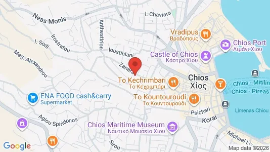 Apartments for rent i Chios - kort over placeringen