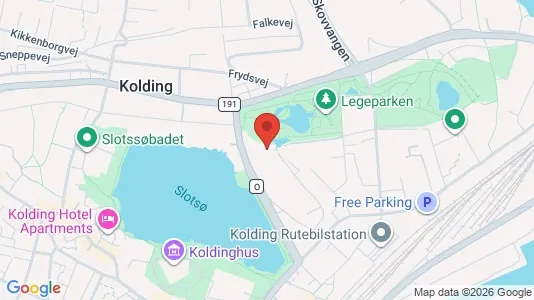 Apartments for rent i Kolding - kort over placeringen