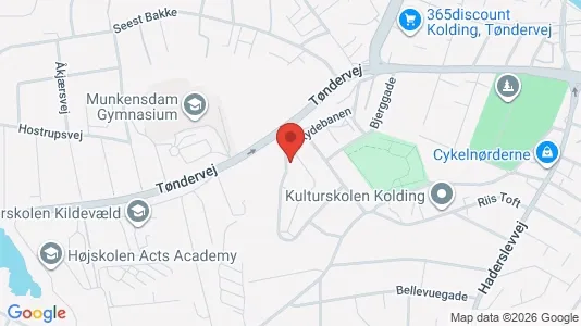Apartments for rent i Kolding - kort over placeringen