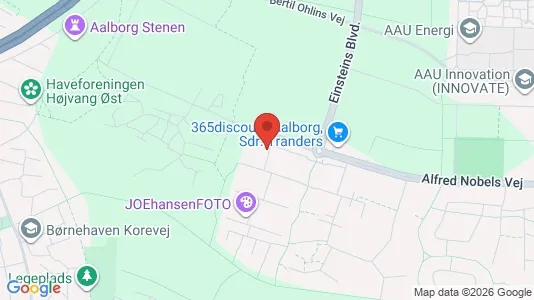 Apartments for rent i Aalborg Øst - kort over placeringen