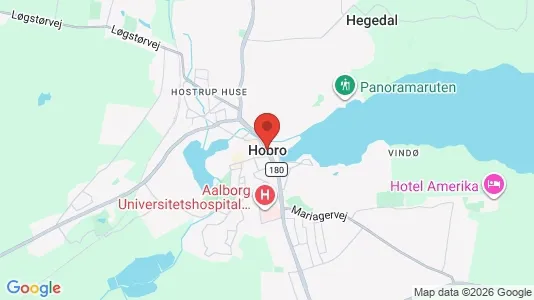 Houses for rent i Hobro - kort over placeringen