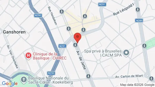 Apartments for rent i Brussels Jette - kort over placeringen