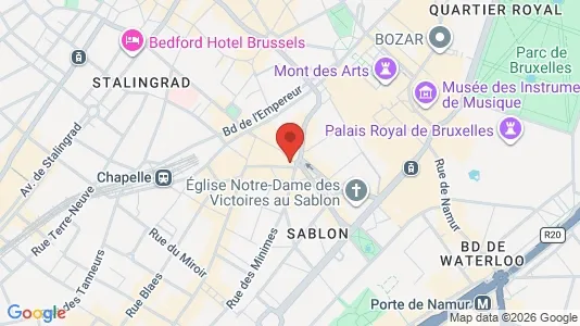 Apartments for rent i Stad Brussel - kort over placeringen