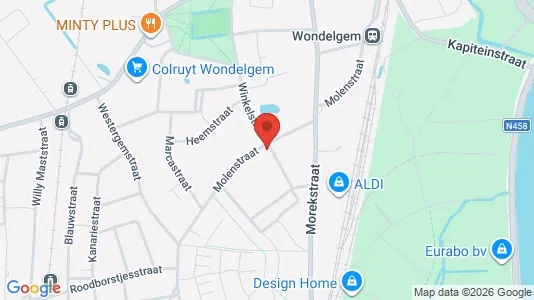 Apartments for rent i Gent Wondelgem - kort over placeringen