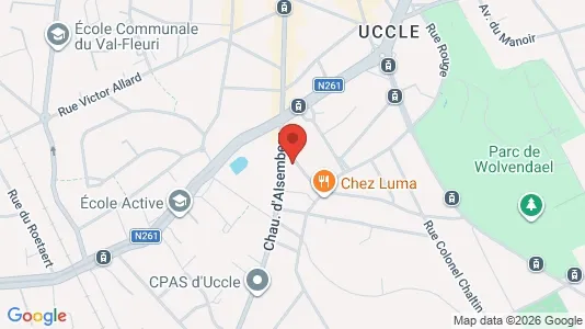 Apartments for rent i Brussels Ukkel - kort over placeringen
