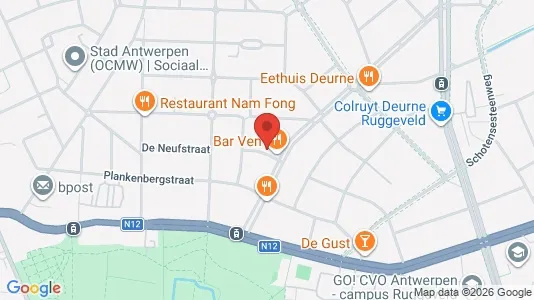 Apartments for rent i Antwerp Deurne - kort over placeringen