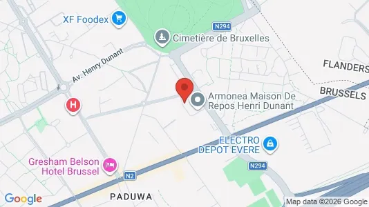 Apartments for rent i Brussels Evere - kort over placeringen
