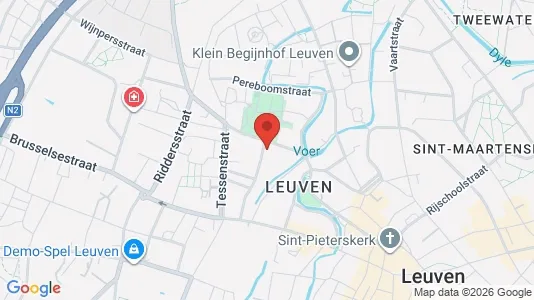 Apartments for rent i Leuven - kort over placeringen