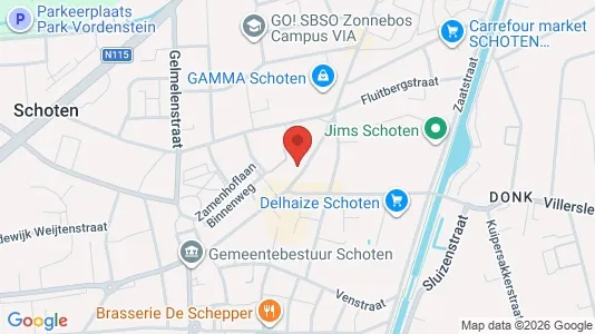 Apartments for rent i Schoten - kort over placeringen