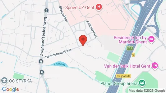Apartments for rent i Stad Gent - kort over placeringen