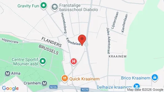 Apartments for rent i Kraainem - kort over placeringen