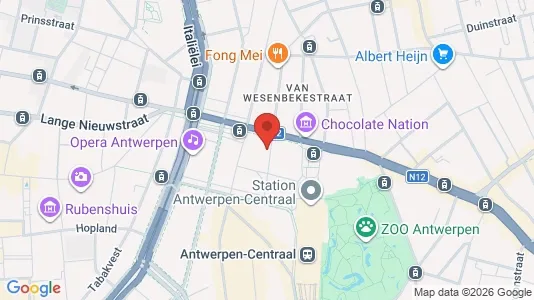 Apartments for rent i Stad Antwerp - kort over placeringen