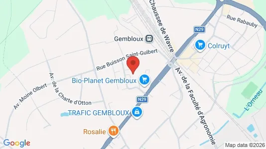 Apartments for rent i Gembloux - kort over placeringen