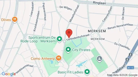 Apartments for rent i Antwerp Merksem - kort over placeringen