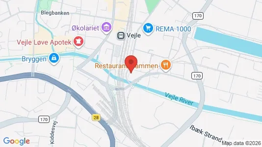 Apartments for rent i Vejle Center - kort over placeringen