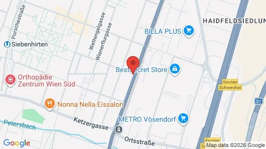 Apartments for rent i Perchtoldsdorf - kort over placeringen