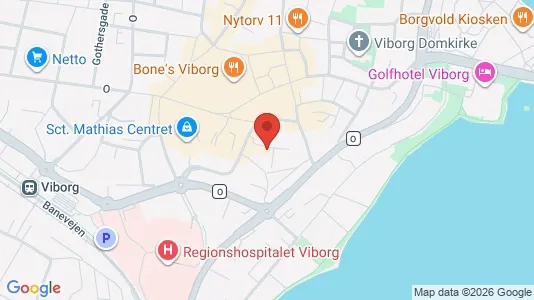 Rooms for rent i Viborg - kort over placeringen