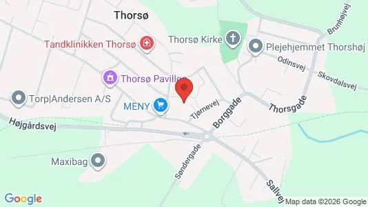 Apartments for rent i Thorsø - kort over placeringen