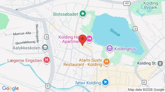 Apartments for rent i Kolding - kort over placeringen
