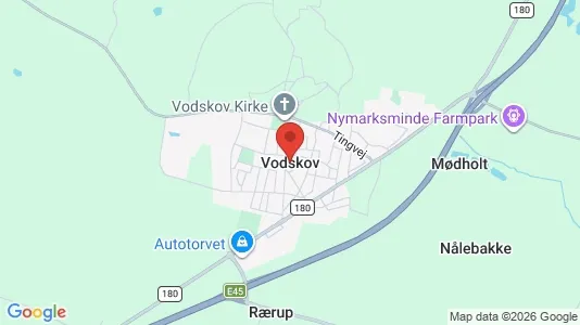 Houses for rent i Vodskov - kort over placeringen