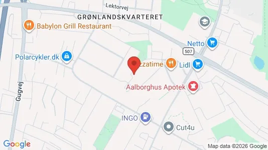 Apartments for rent i Aalborg SØ - kort over placeringen