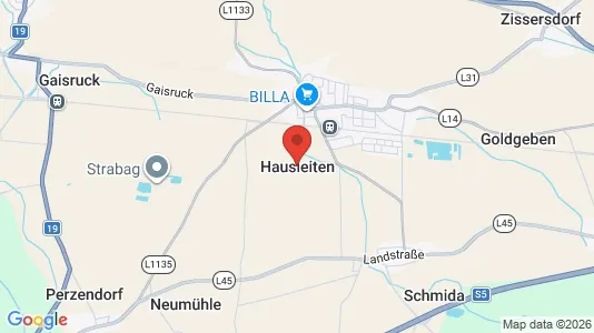 Apartments for rent i Hausleiten - kort over placeringen